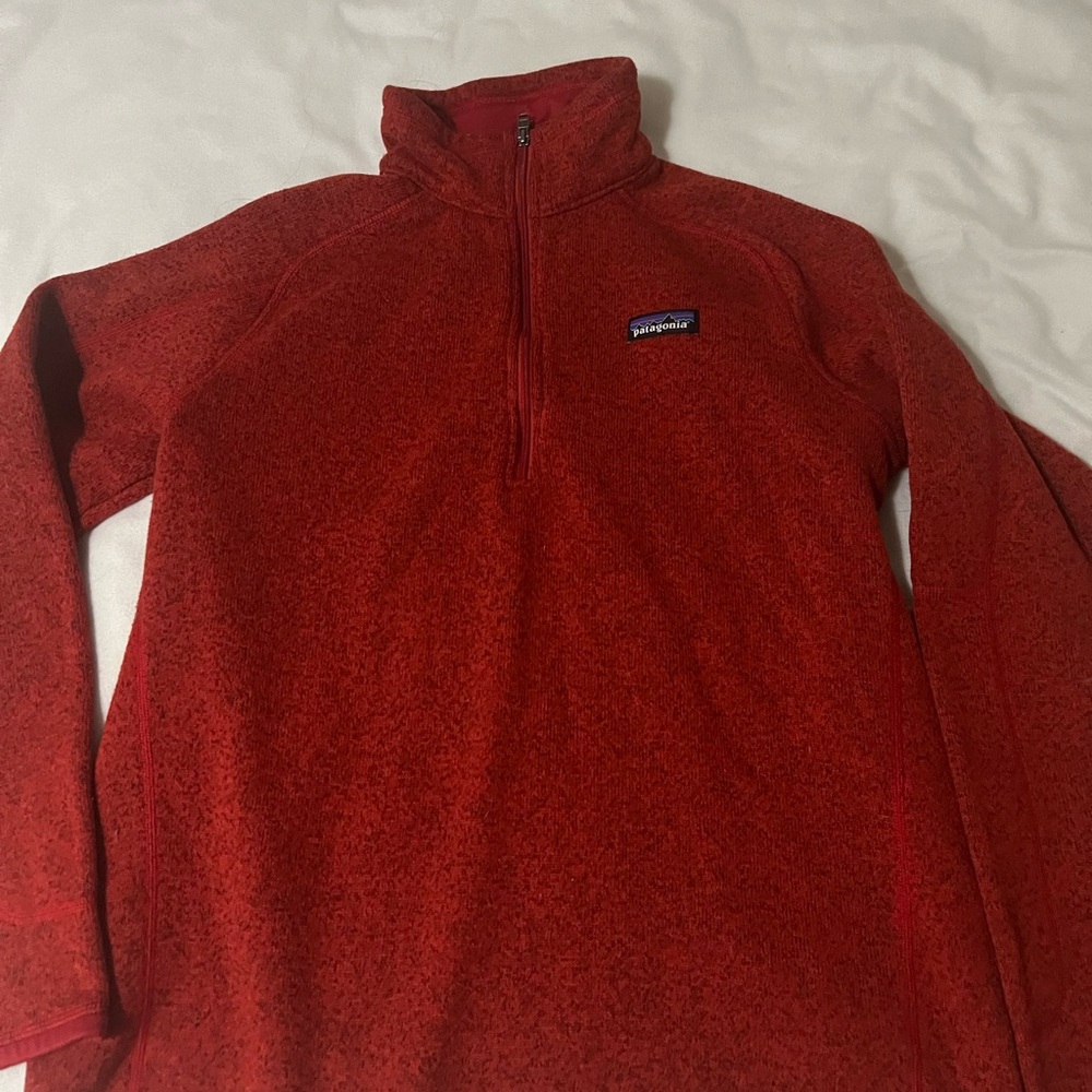 Patagonia Red Half-Zip Fleece Pullover